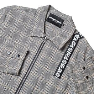 Homme + Femme Men's M Plaid Zip Jacket Made in USA Streetwear Designer